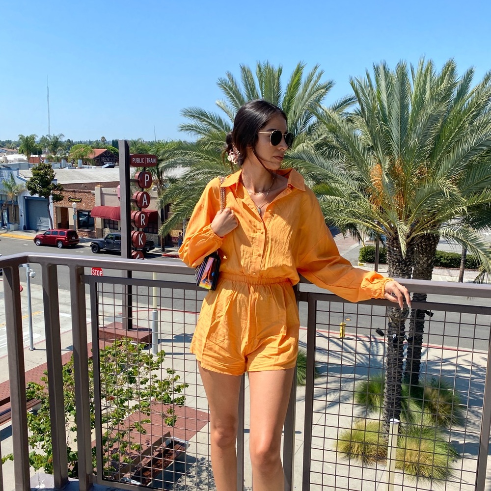 Orange romper